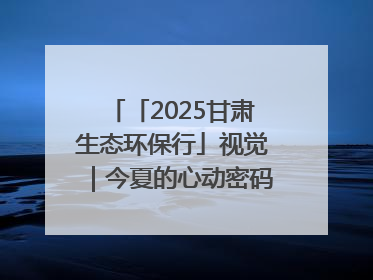 「2025甘肃生态环保行」视觉｜今夏的心动密码，藏在冰沟河的潋滟波光里