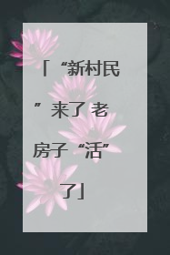 “新村民”来了 老房子“活”了