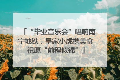 “毕业音乐会”唱响南宁地铁，皇家小虎携美食祝愿“前程似锦”