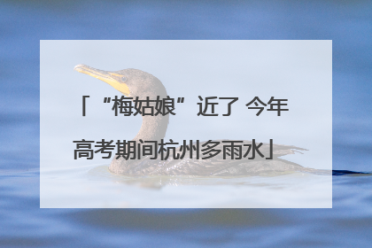 “梅姑娘”近了 今年高考期间杭州多雨水