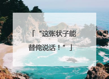 “这张状子能替俺说话！”
