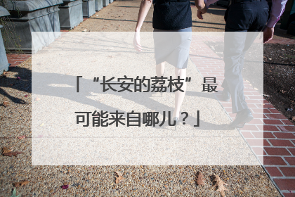 “长安的荔枝”最可能来自哪儿？