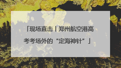 现场直击丨郑州航空港高考考场外的“定海神针”