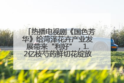 热播电视剧《国色芳华》给菏泽花卉产业发展带来“利好”，1.2亿枝芍药鲜切花绽放“国色芳华”