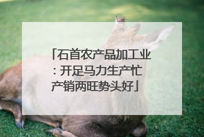 石首农产品加工业：开足马力生产忙 产销两旺势头好