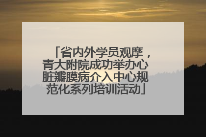 省内外学员观摩，青大附院成功举办心脏瓣膜病介入中心规范化系列培训活动