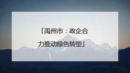 禹州市：政企合力推动绿色转型