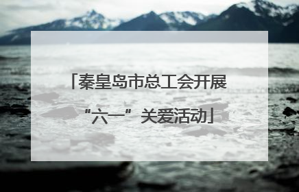 秦皇岛市总工会开展“六一”关爱活动