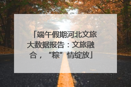 端午假期河北文旅大数据报告：文旅融合，“粽”情绽放