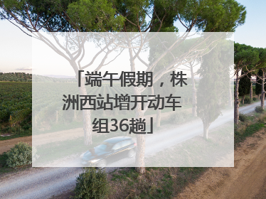 端午假期，株洲西站增开动车组36趟