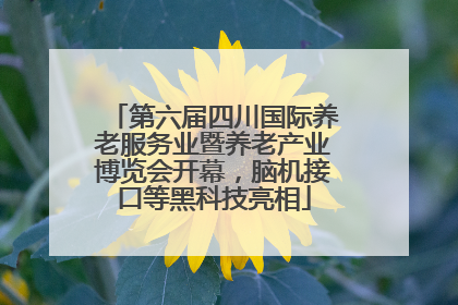 第六届四川国际养老服务业暨养老产业博览会开幕，脑机接口等黑科技亮相