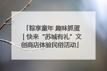 粽享童年 趣味抓蛋｜快来“苏城有礼”文创商店体验民俗活动