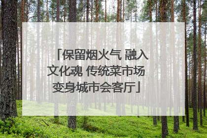 保留烟火气 融入文化魂 传统菜市场变身城市会客厅