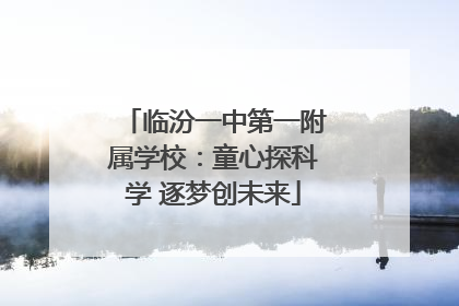 临汾一中第一附属学校：童心探科学 逐梦创未来