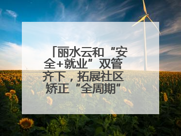 丽水云和“安全+就业”双管齐下，拓展社区矫正“全周期”管理新路径