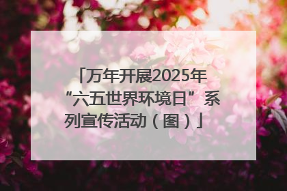万年开展2025年“六五世界环境日”系列宣传活动（图）
