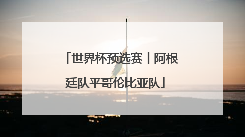 世界杯预选赛丨阿根廷队平哥伦比亚队