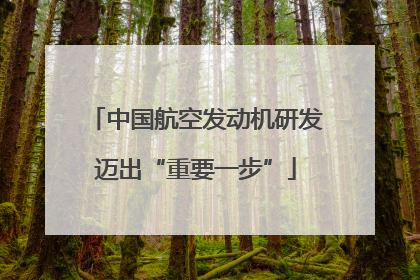 中国航空发动机研发迈出“重要一步”