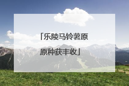 乐陵马铃薯原原种获丰收
