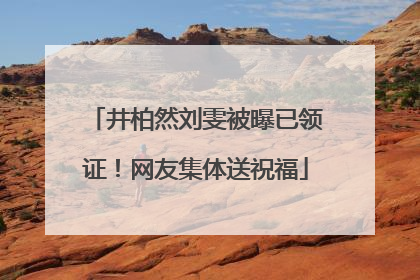 井柏然刘雯被曝已领证！网友集体送祝福