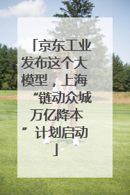 京东工业发布这个大模型，上海“链动众城 万亿降本”计划启动