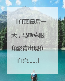 任职最后一天，马斯克眼角淤青出现在白宫……