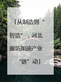 从制造到“智造”，河北廊坊加速产业“链”动
