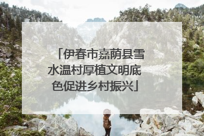 伊春市嘉荫县雪水温村厚植文明底色促进乡村振兴