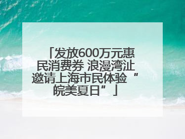 发放600万元惠民消费券 浪漫湾沚邀请上海市民体验“皖美夏日”