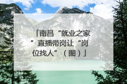 南昌“就业之家”直播带岗让“岗位找人”（图）