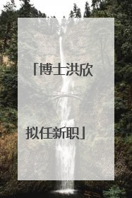 博士洪欣拟任新职
