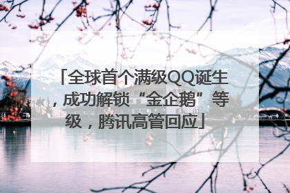 全球首个满级QQ诞生，成功解锁“金企鹅”等级，腾讯高管回应