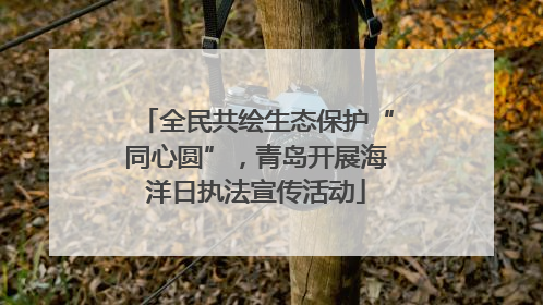 全民共绘生态保护“同心圆”，青岛开展海洋日执法宣传活动