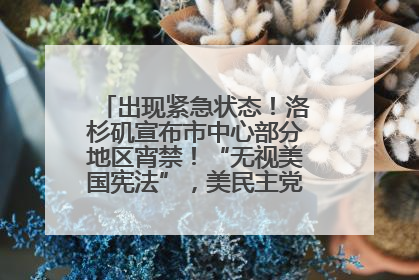 出现紧急状态！洛杉矶宣布市中心部分地区宵禁！“无视美国宪法”，美民主党议员批评特朗普