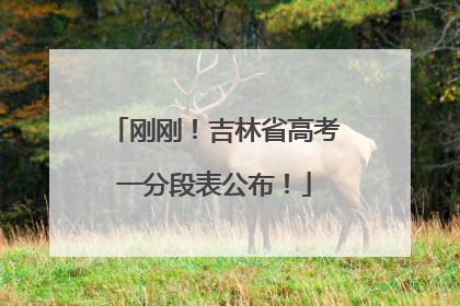 刚刚！吉林省高考一分段表公布！