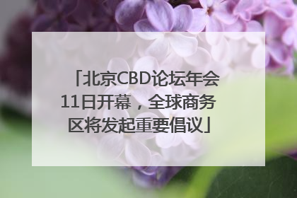 北京CBD论坛年会11日开幕，全球商务区将发起重要倡议