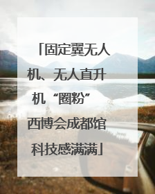 固定翼无人机、无人直升机“圈粉” 西博会成都馆科技感满满