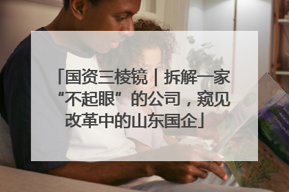 国资三棱镜｜拆解一家“不起眼”的公司，窥见改革中的山东国企
