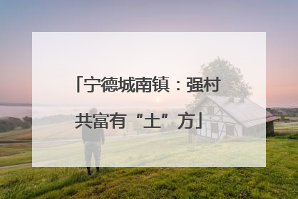 宁德城南镇：强村共富有“土”方