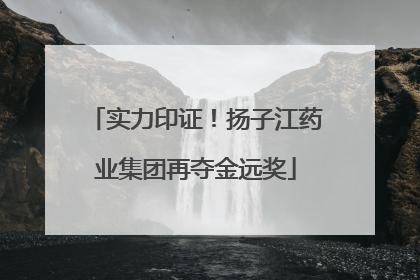实力印证！扬子江药业集团再夺金远奖