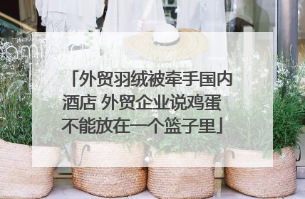 外贸羽绒被牵手国内酒店 外贸企业说鸡蛋不能放在一个篮子里