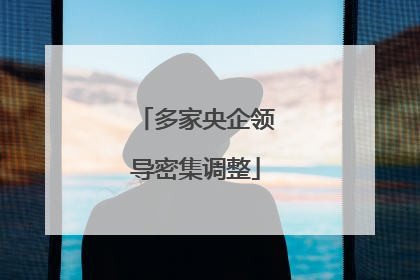 多家央企领导密集调整