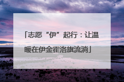 志愿“伊”起行：让温暖在伊金霍洛旗流淌