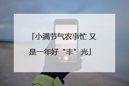 小满节气农事忙 又是一年好“丰”光