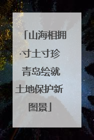 山海相拥·寸土寸珍 青岛绘就土地保护新图景