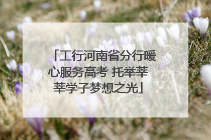 工行河南省分行暖心服务高考 托举莘莘学子梦想之光
