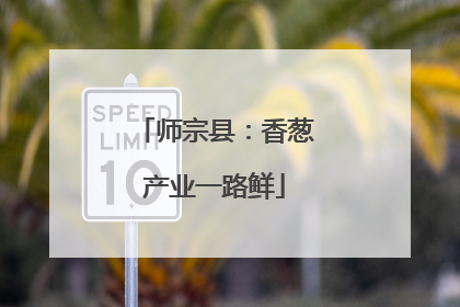 师宗县：香葱产业一路鲜
