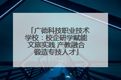 广德科技职业技术学校：校企研学赋能文旅实践 产教融合锻造专技人才