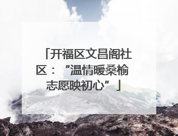 开福区文昌阁社区：“温情暖桑榆 志愿映初心”