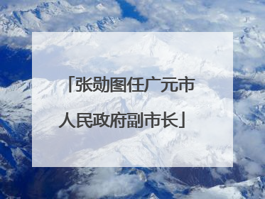 张勋图任广元市人民政府副市长